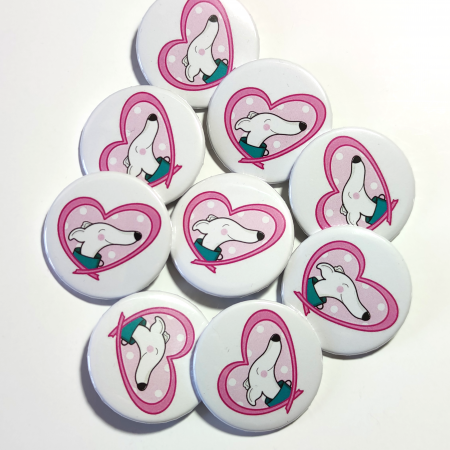 Chapas corazón rosa